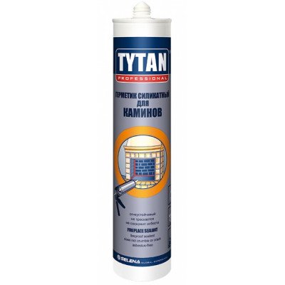 Герметик для камінів +1250С Tytan чорний