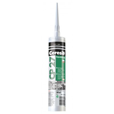 Герметик Многоцелевой силиконовый Ceresit Aquablock СP27 300ml серый