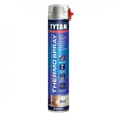 Пена напыляемая Tytan THERMOSPRAY термоизоляция 870мл пистолет