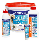 Клей LACRYSIL ПВА D3 белый 10кг