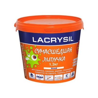 Клей LACRYSIL Скажена Липучка білий 1,2 кг