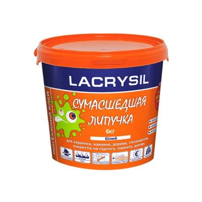 Клей LACRYSIL Скажена Липучка білий 6кг