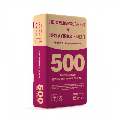 Цемент ПЦ I-500 25кг Кривий Ріг
