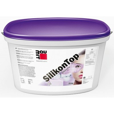 Декоративная силиконовая штукатурка Baumit SilikonTop (1.5K, 2.0К, 3.0К, 2.0R, 3.0R) 25кг