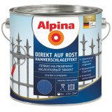 Эмаль алкидная цветная с молотковым эффектом Alpina Direkt auf Rost Hammerschlageffekt (медный) 0,3л