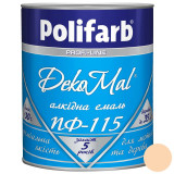 Алкидная эмаль Polifarb DekoMal ПФ-115 бежевый 0,9кг