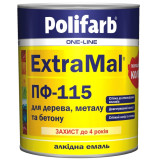 Эмаль алкидная Polifarb ExtraMal ПФ-115 бежевый 0,9кг