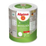 Эмаль на основе чистого акрилата Alpina Aqua Weisslack /глянц. 0,75л