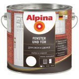Эмаль для окон и дверей белая Alpina Fenster und Tur 0,75л