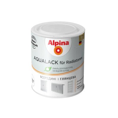 Эмаль для радиаторов для тонирования Alpina Aqualack fur Radiator 0,75л