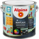 Эмаль для тонирования для дерева и металла Alpina Aqua Buntlack SM /мат. B3 2,35л
