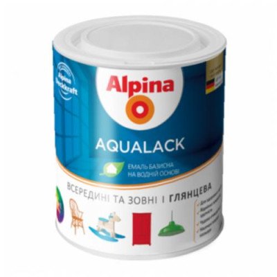 Эмаль для тонирования для дерева и металла Alpina Aqualack SM /мат. B3 0,71л