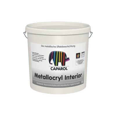 Краска структурная дисперсионная Capadecor Metallocryl Interior 10л