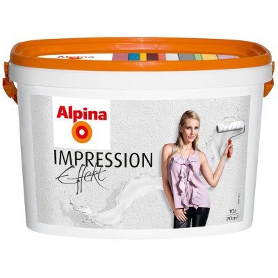 Фарба структурна біла матова Alpina Impression Effekt 10л