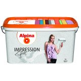Краска структурная белая матовая Alpina Impression Effekt 5л