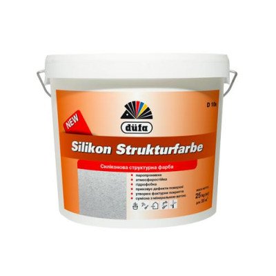 Краска структурная Silikon Strukturfarbe Dufa D 10s 7кг