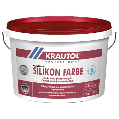 Краска силиконовая Krautol SilikonFarbe B1 10л