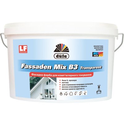 Краска базовая DUFA Fasaden Mix B3 9 л