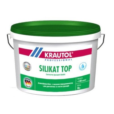 Краска силикатная Krautol Silikat Top В1 2,5л