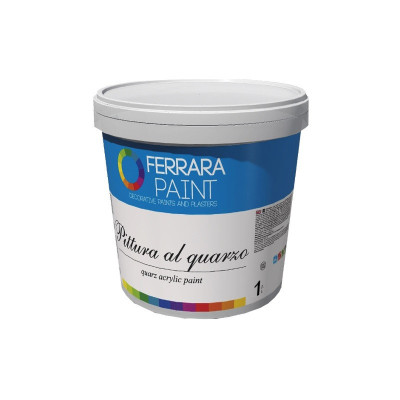 Краска кварцевая акриловая Ferrara Pittura al quarzo 1л