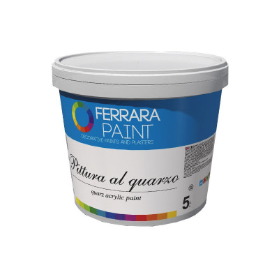 Краска интерьерная кварцевая акриловая Ferrara Pittura al quarzo 5л