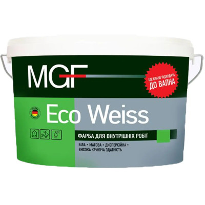 Краска интерьерная MGF Eco Weiss М1 35кг