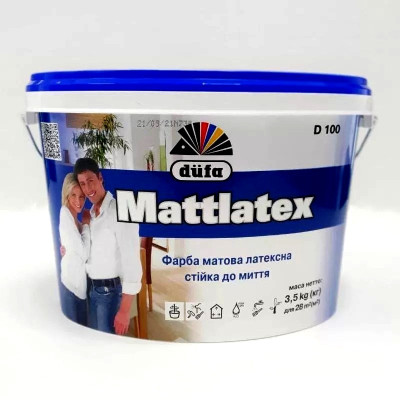 Краска латексная DUFA Mattlatex D100 3,5кг