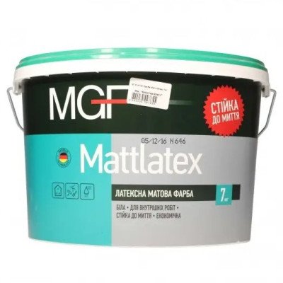 Краска латексная MGF Mattlatex М100 7кг