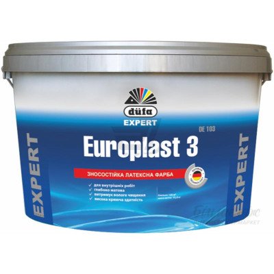 Фарба зносостійка латексна DUFA Expert Europlast 3 10л