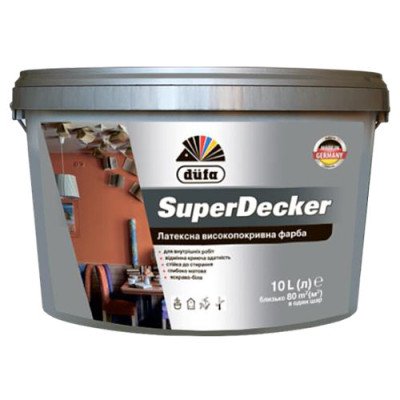 Латексна високопоркивна фарба Dufa SuperDekor 10л