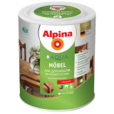Лак алкидный прозрачный для изделий из дерева Alpina Mobel GL 0,75л