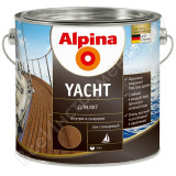 Лак для яхт алкидный глянцевый Alpina Yacht 10л