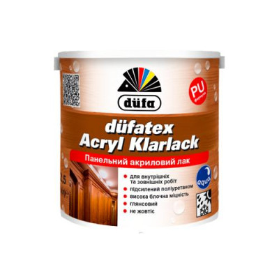 Лак панельный Dufa Dufatex Acryl Klarlack 10л