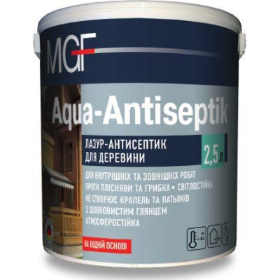 Пропитка для дерева MGF AQUA-ANTISEPTIK 2,5л Сосна