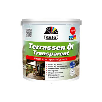 Терасне масло Dufa Terrassan Ol transparent (прозоре) 2,5л