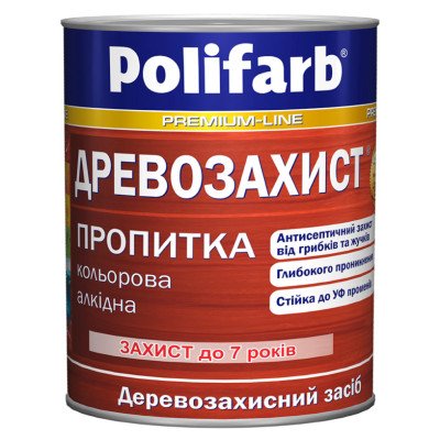 Деревозащита пропитка Polifarb дуб 0,7кг