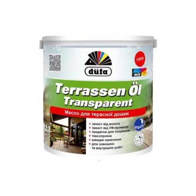 Террасное масло Dufa Terrassan Ol transparent (прозрачное) 2,5л