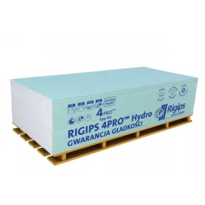 Гипсокартон RIGIPS 4PRO Hydro 1200x2600x12,5