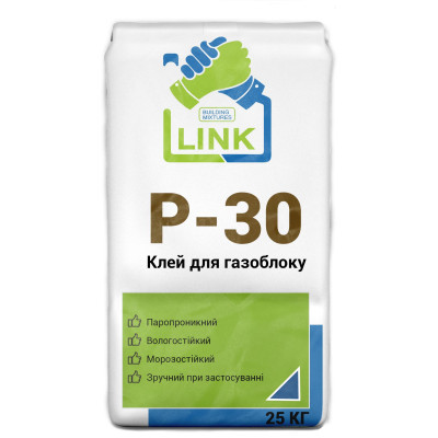 Клей для газоблока Link Р-30 25 кг