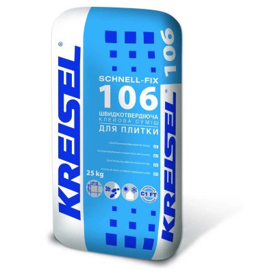 Быстротвердеющий клей для плитки KREISEL SCHNELL-FIX 106 25 кг