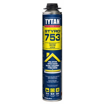 Клей пена для ППС Tytan STIRO 753 под пистолет