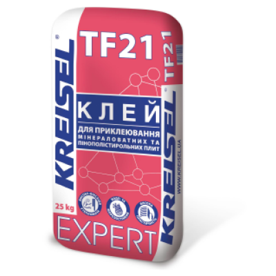 Клей для приклеивания минераловатных и пенополистирольных плит Kreisel TF21 25кг
