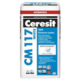 Клей для мрамора и мозайки Ceresit СМ 117 white 25кг