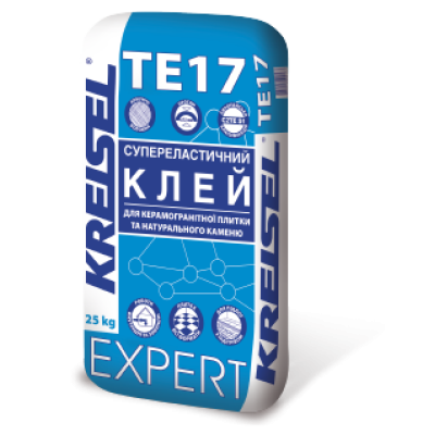Супереластичный клей для плитки и натурального камня Kreisel TE17 25кг