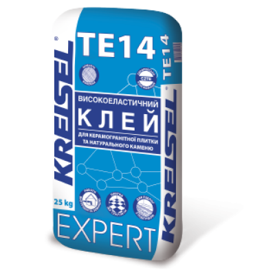 Высокоэластичний клей для плитки и натурального камня Kreisel TE14 25кг