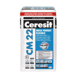 Высокоэластичная клеющая смесь Ceresit СМ22 25кг MEGA FORMAT FLEXIBLE