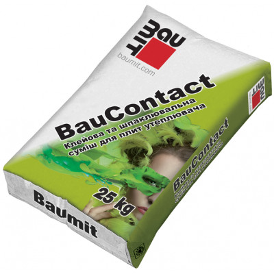 Клей для приклеивания и армирования теплоизоляции Baumit BauContact 25кг
