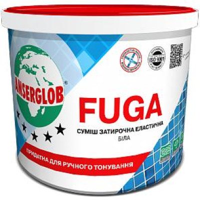 Затирка эластичная Анцерглоб FUGA 1кг белая