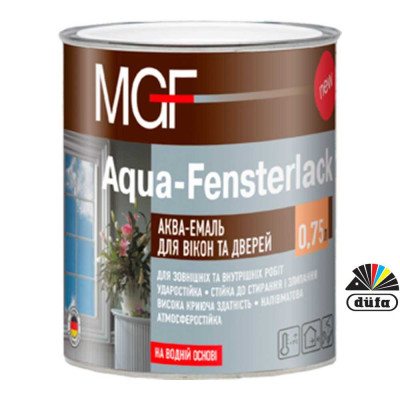 Акваемаль для вікон та дверей MGF Aqua-Fensterlack 10л