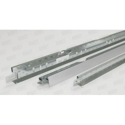 Профиль KRAFT Fortis T-24 1200*25*24мм RAL 9006